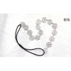 F-0008 New Comming Women hollow out silver/ gold/Bronze plated rose flower necklace/ Headband F-0008