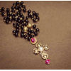 N-5390 2015 women new fashion vintage European style palace cross exaggerated retro long sweater chain necklace