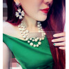 E-3232  Fashion New Gold Plated  Crystal Rhinestone Shourouk Dangle Earrings
