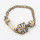 B-0103 New Vintgae Silver/Bronze Cool Skull Bracelet