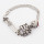 B-0103 New Vintgae Silver/Bronze Cool Skull Bracelet