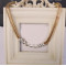 New Fashion Korea Style Gold/Silver Plated 7 Rhinestone Snake Chain Short Necklace N-0274