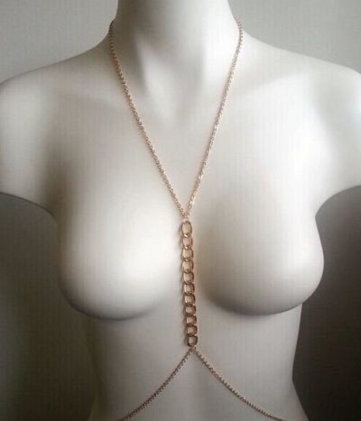 N-5547 European and American fashion Gold Plated long body chain jewelry