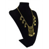 N-5519 New Fashion Style Silver & Gold  Plated Choker coinsTassel Statement Pendant Necklace