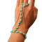 B-0507 New European Summer Style Finger Acrylic White Blue Beads Fashion Bracelet For Women Jewelry Accessories
