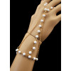 B-0507 New European Summer Style Finger Acrylic White Blue Beads Fashion Bracelet For Women Jewelry Accessories