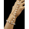 B-0507 New European Summer Style Finger Acrylic White Blue Beads Fashion Bracelet For Women Jewelry Accessories