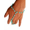B-0507 New European Summer Style Finger Acrylic White Blue Beads Fashion Bracelet For Women Jewelry Accessories