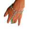 B-0507 New European Summer Style Finger Acrylic White Blue Beads Fashion Bracelet For Women Jewelry Accessories