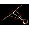 B-0507 New European Summer Style Finger Acrylic White Blue Beads Fashion Bracelet For Women Jewelry Accessories