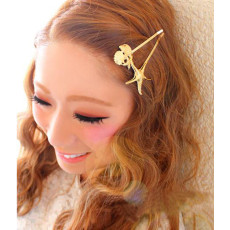 F-0252 New Coming Korea Fashion Style Womens Lovely fishStar shape  Hair Clip