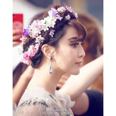 F-0254 Famous brand summer style big flower hair accessories hair clip for bridal wedding dressing