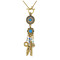 N-5558 Bohemian tibetan silver blue beads coin tassel long bead leaf necklace and earrings sets