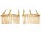 F-0251 Korea Fashion Style Gold Plated Faux Pearl Tassel Hairpin