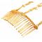 F-0251 Korea Fashion Style Gold Plated Faux Pearl Tassel Hairpin