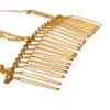 F-0251 Korea Fashion Style Gold Plated Faux Pearl Tassel Hairpin