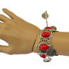 B-0433  European vintage retro style alloy botique silver plated turquoise fashion bracelet bangle