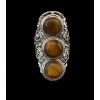 R-1194 Bohemian vintage style silver plated red amethyst ring for women jewelry