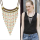 N-5470 Bohemian style double leather chain gold silver colorful bead long tassel statement necklace earing sets