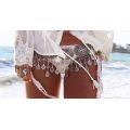 N-5574  Vintage Style Turkish Gypsy Silver Plated Alloy Coin Belly Body Chain Waist