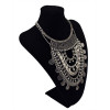 N-5607 New Fashion Turkish Gypsy Bohemian Fashion Silver Plated Crystal Carving  Necklace
