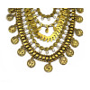 N-5607 New Fashion Turkish Gypsy Bohemian Fashion Silver Plated Crystal Carving  Necklace