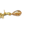 E-3511 Fashion style silver gold plated alloy rhinestone one piece left ear clip crystal earring