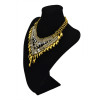 N-5615 New Fashion European Style Silver Plated full rhinestone Crystal Flower Luxury Big Statement Necklace