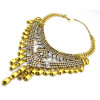 N-5615 New Fashion European Style Silver Plated full rhinestone Crystal Flower Luxury Big Statement Necklace
