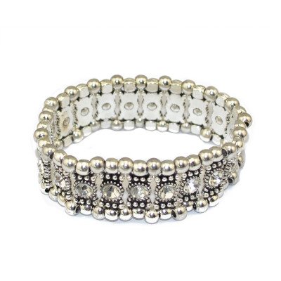 B-0517 Bohemian Boho Style High Quality Multi-color Crystal Alloy Bead Vintage Bracelet for Women