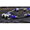 B-0529 Bohemian Silver Bone Chain Beads Ball Bells Chain Anklet Bracelet