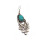 E-3505 Bohemian Vintage Carving Metal Round Turquoise Bead cute small apples Shape tassels Dangle Earrings