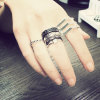 R-1226 korea Punk  Fashion Retro Exaggerated Hollow Out Dimond KNUCKLE RING