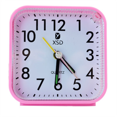 New Fashion Simple Style LED Light 4 Colors Cute Home Bedroom No angular square Clocks