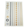 18 styles Body art chain gold tattoo temporary tattoo tatoo flash tattoo metallic tattoo jewelry temporary tattoost stickers