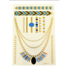 18 styles Body art chain gold tattoo temporary tattoo tatoo flash tattoo metallic tattoo jewelry temporary tattoost stickers
