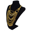 N-5617 Fashion multi layer coin tassel statement ncklace opal white gem bead snake gold silver clavicle necklaces & pendants