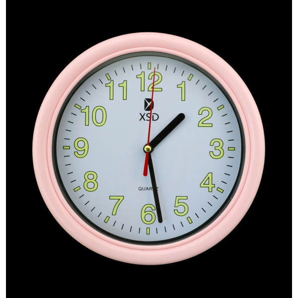 New Fashion Vintage Simple Style LED Light 3 Colors Cute Home Bedroom  Round Wall Clock