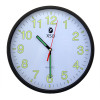 New Fashion Vintage Simple Style LED Light Black and White Cute Home Bedroom  Round Quartz Wall Clock