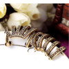 E-3513 European and American Fashion Retro Diamond hollow Women Models Personality Ear Clip Jewelry