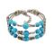 B-0531 2015 New European Korean Fashion Silver Plated Colorful Beads Multilayer Adjustable Bracelet