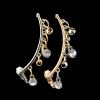E-3514 European Korean Fashion Style Silver Gold Plated Crystal Ear Cuff