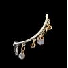E-3514 European Korean Fashion Style Silver Gold Plated Crystal Ear Cuff