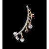 E-3514 European Korean Fashion Style Silver Gold Plated Crystal Ear Cuff