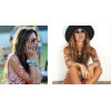 Body art chain gold tattoo temporary tattoo tatoo flash tattoo metallic tattoo jewelry temporary tattoost stickers