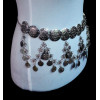 N-5642 Vintage Style Turkish Gypsy Silver Plated Alloy Coin Belly Body Chain Waist Women Jewelry