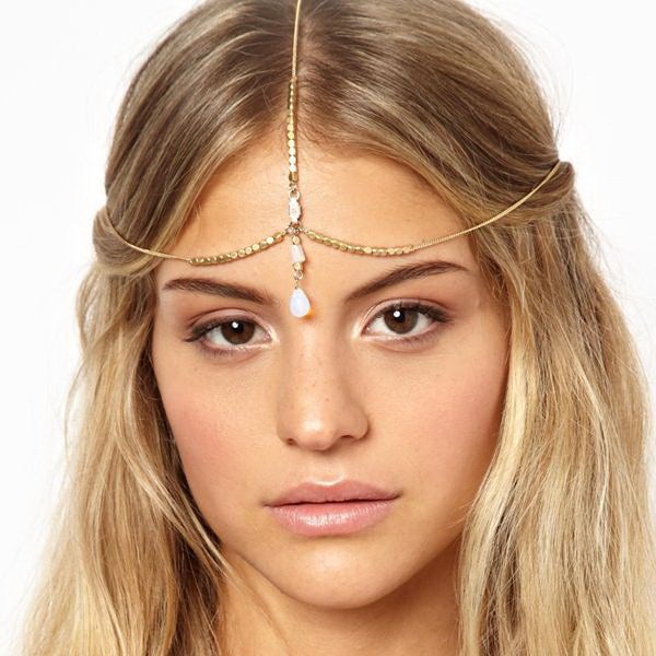 F-0260 European Fashion Style Gold Plated Hairband headdress bowlder hair accessories for women