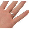 R-1223  New Design Vintage Silver Retro Flower Blue Turquoise Geometry Square Ring  for Women Jewelry