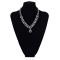 N-5664 European Korea Fashion Style Silver Plated Big Crystal Pendant Necklace