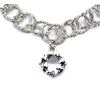 N-5664 European Korea Fashion Style Silver Plated Big Crystal Pendant Necklace